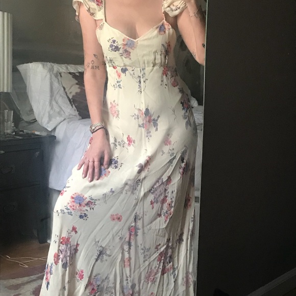 NEVER WORN, ANKLE LENGTH, FLORAL, ZARA DRESS, SZ M - Picture 3 of 3